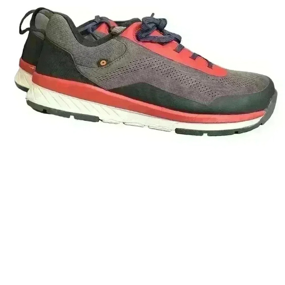 BOGS Slate Knit Low CT Men's Safety Work Comp Toe gray Red black  Sz 10 - Picture 9 of 10